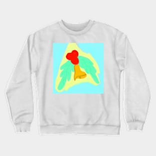 Green red Golden Christmas bells art Crewneck Sweatshirt